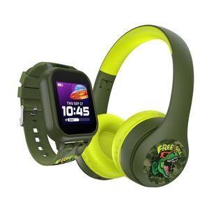 New Playzoom 4 Go Kids Smartwatch & Bluetooth Headphones Bundle Gift set